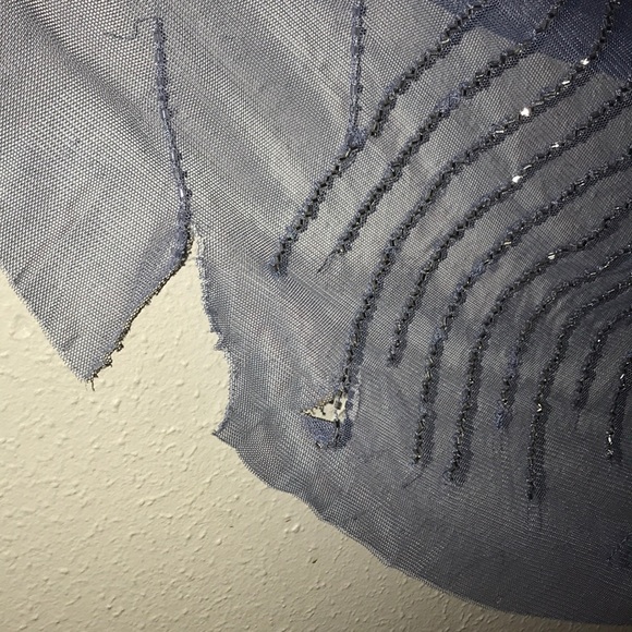 Periwinkle Adrianna Papell beaded gown - Picture 6 of 8